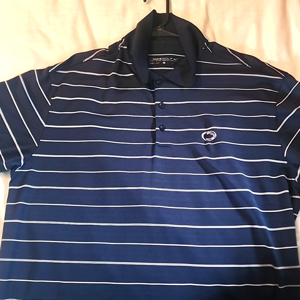 Nike Golf Penn State Polo Shirt, Men's size large